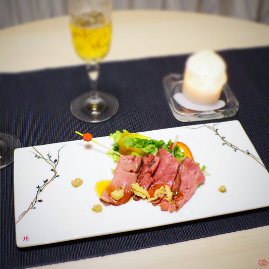 Neo Kintsugi Serving Plate Vine Pattern