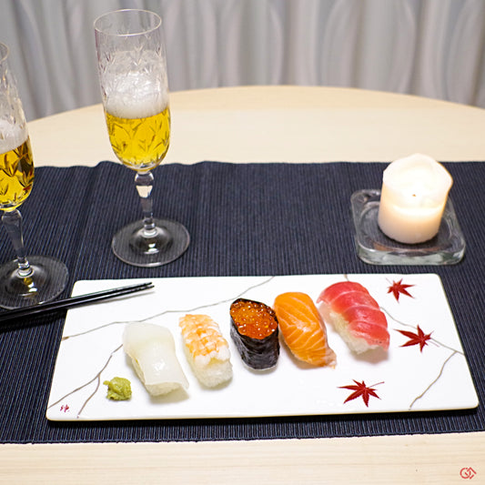 Neo Kintsugi Serving Plate Momiji Pattern