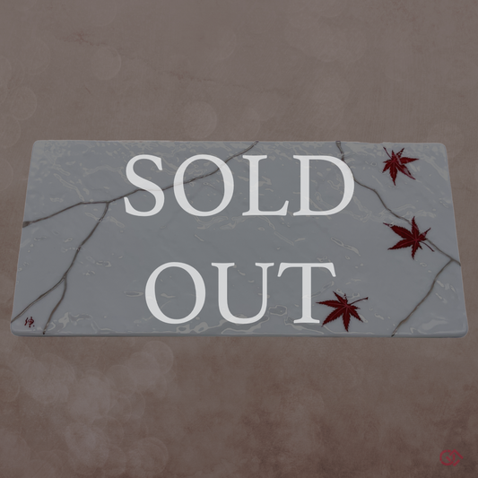 Neo Kintsugi Serving Plate Momiji Pattern