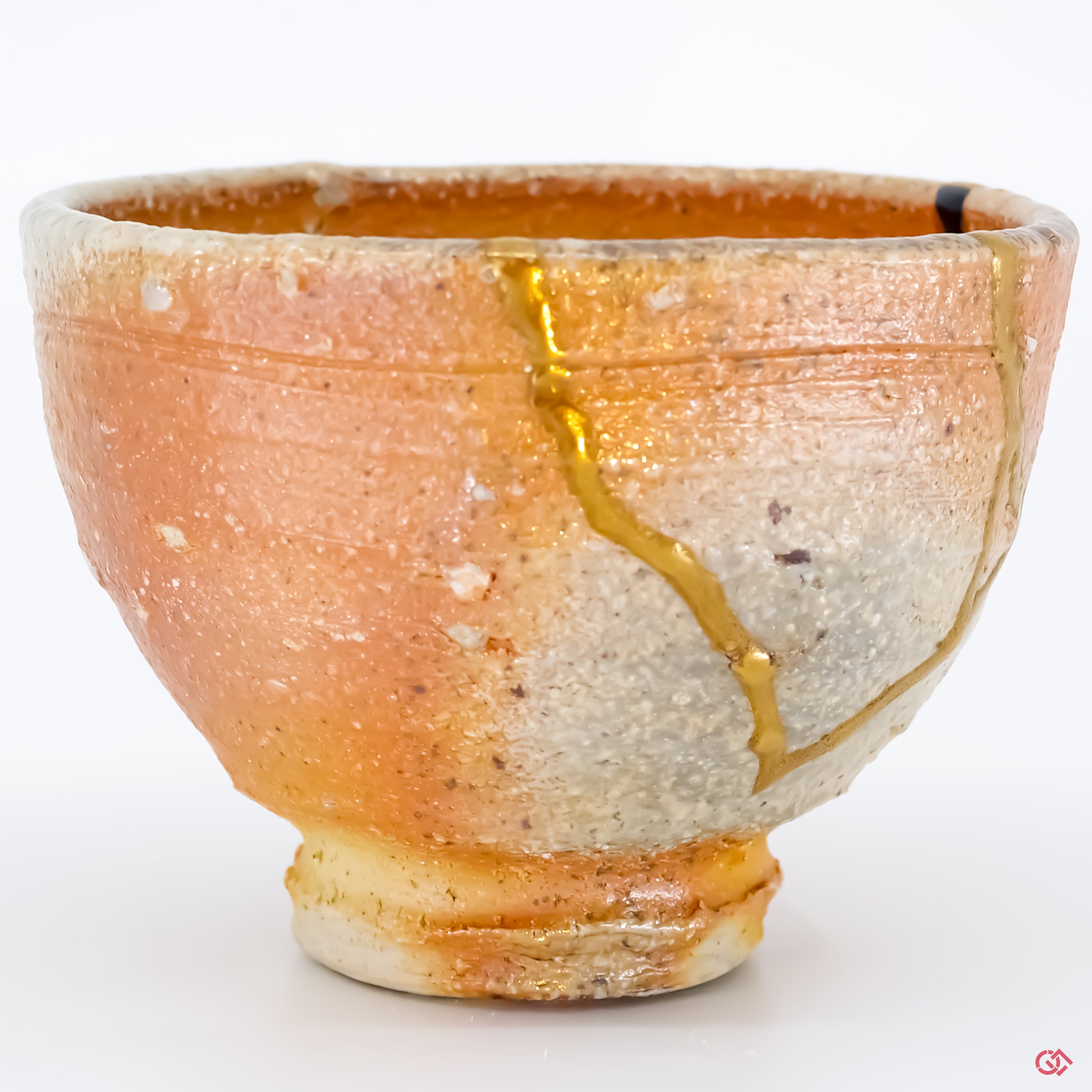 Discover the beauty of Kintsugi: Close-up of hand-repaired pottery.