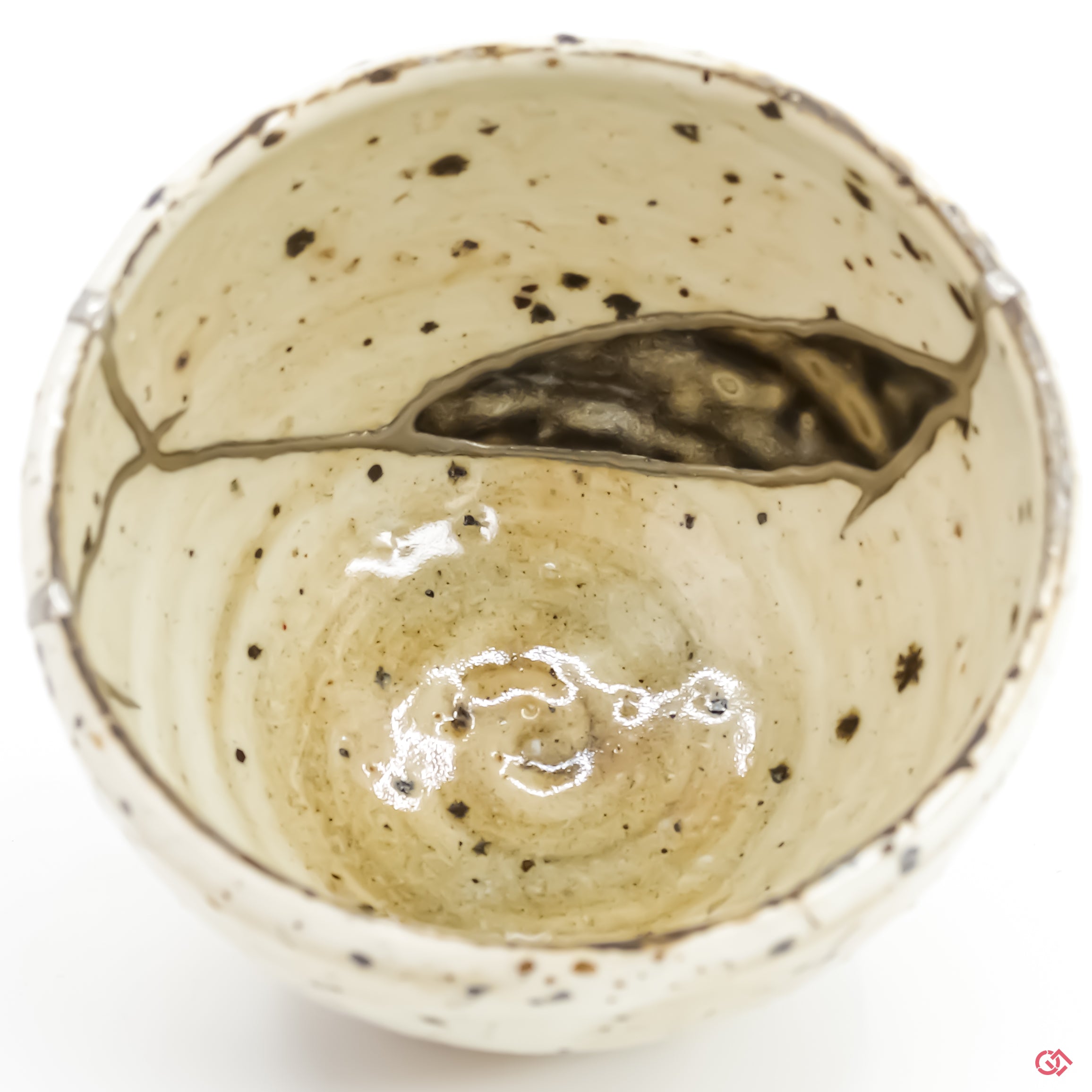 Discover the beauty of Kintsugi: Close-up of hand-repaired pottery.