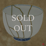 Sold Out - Authentic Kintsugi pottery cup: Wabi-Sabi Elegance in Golden repairs