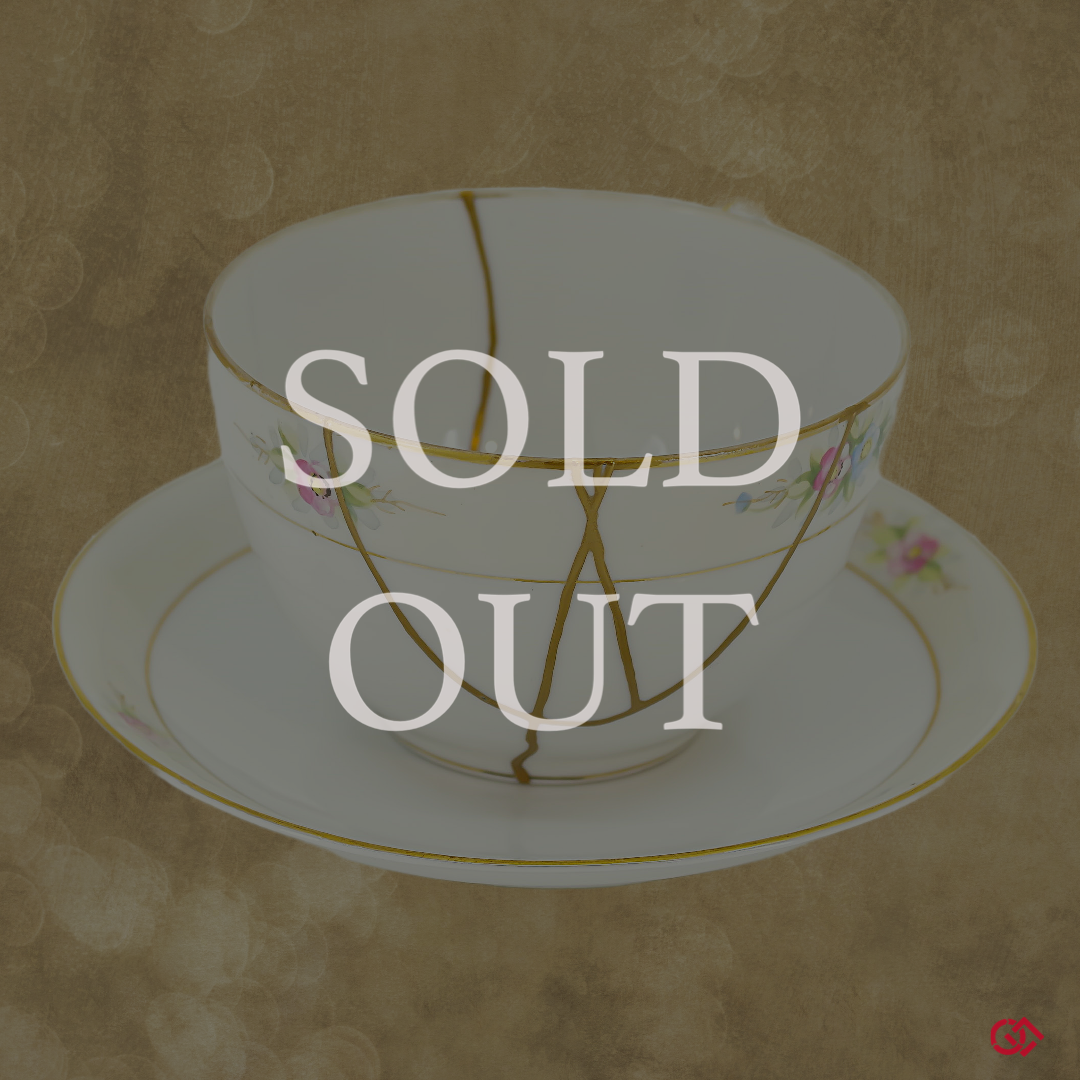 A photo of sold out authentic kintsugi pottery