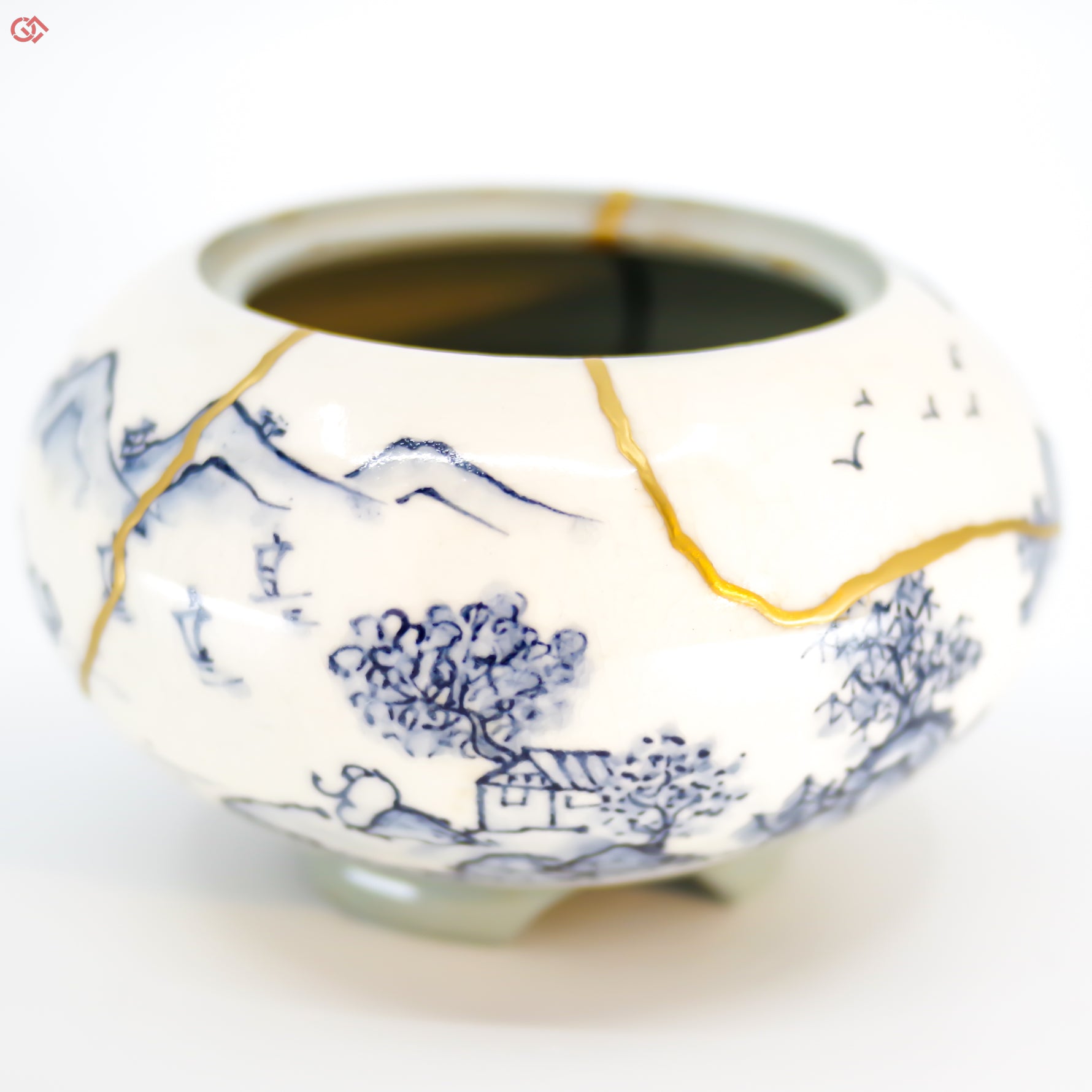 Enlarged view of Authentic Kintsugi pottery