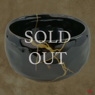 Sold Out - Authentic Japanese Kintsugi Bowl: Wabi-Sabi Elegance in Golden repairs