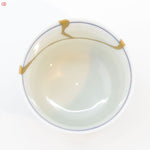 Image of Authentic Kintsugi pottery from above