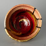 Top-down view into the Shigaraki kintsugi cup, its restored interior landscape offering a moment of contemplation on the beauty of imperfection.
