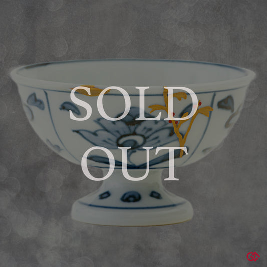 Sold Out - Authentic Japanese Kintsugi cup: Wabi-Sabi Elegance in Golden repairs