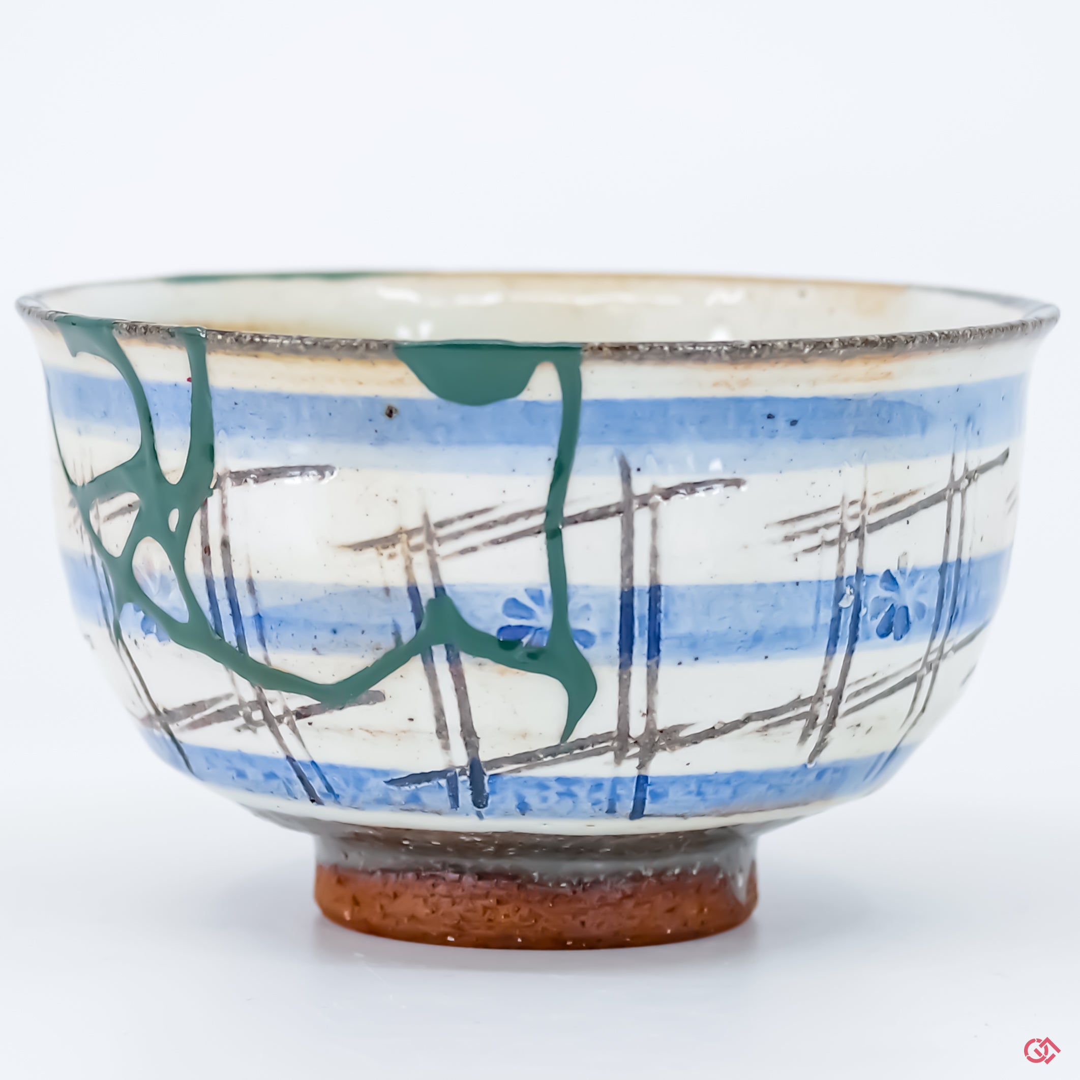 Discover the beauty of Kintsugi: Close-up of hand-repaired pottery.