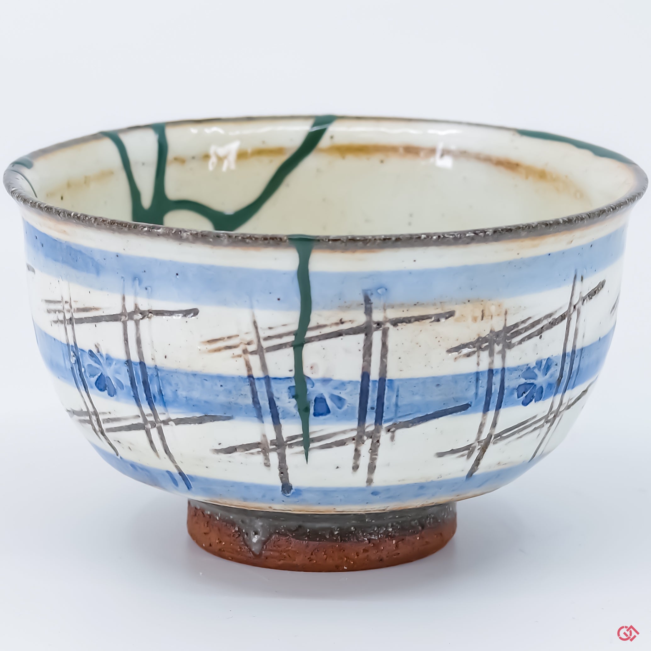 Discover the beauty of Kintsugi: Close-up of hand-repaired pottery.