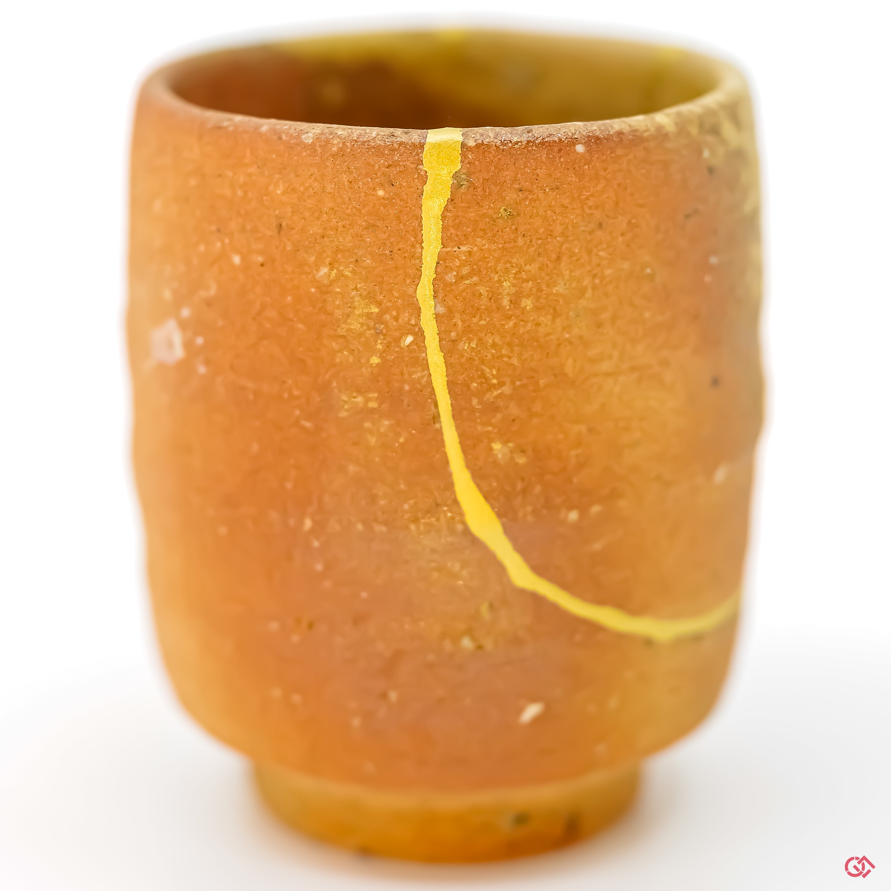 Up-close look at authentic Kintsugi pottery, highlighting intricate details.