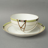 24K gold kintsugi early Noritake cup and saucer The Gilded Garden with ivory porcelain and gold restoration — chosen as the perfect birthday gift by a verified buyer from Florida