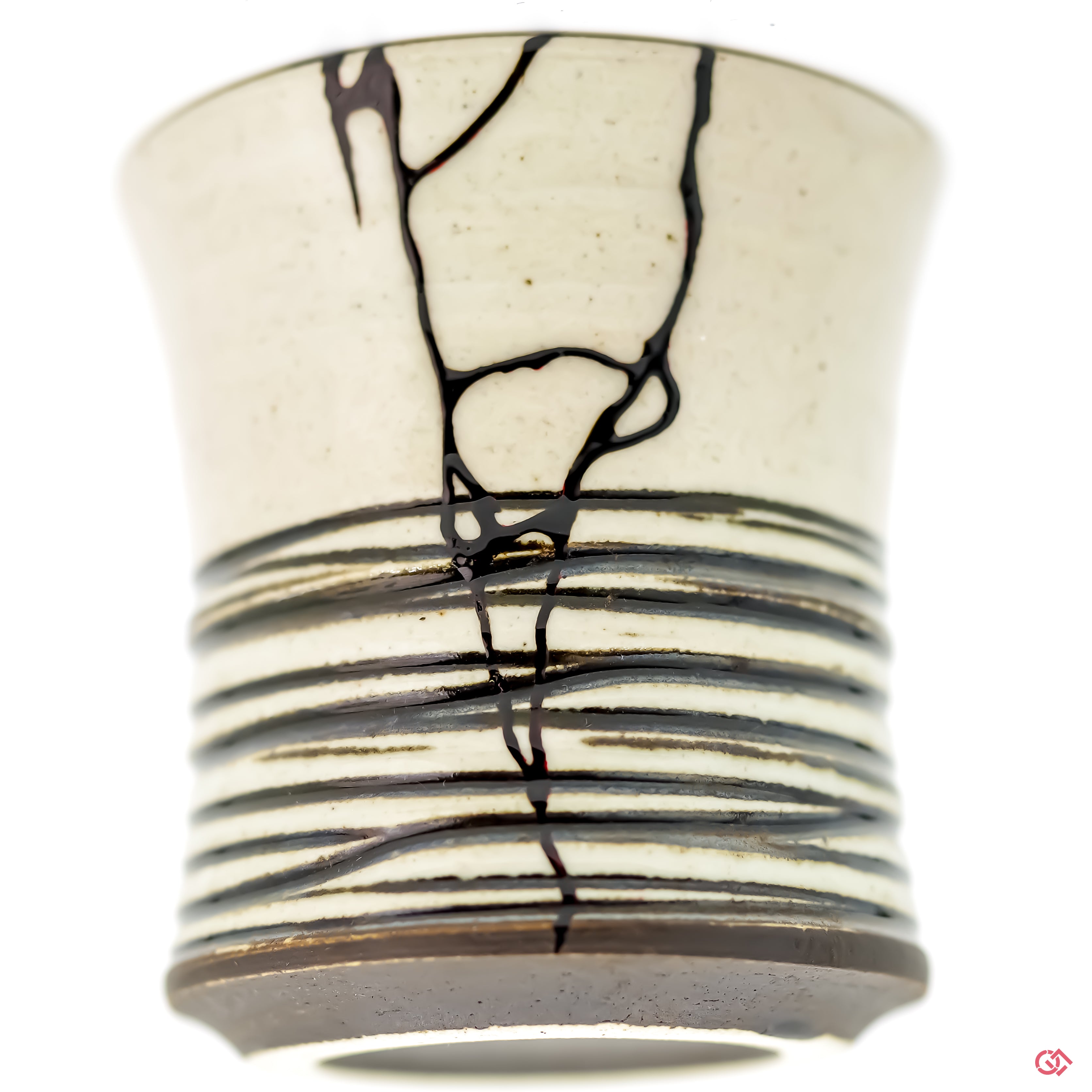 Discover the beauty of Kintsugi: Close-up of hand-repaired pottery.