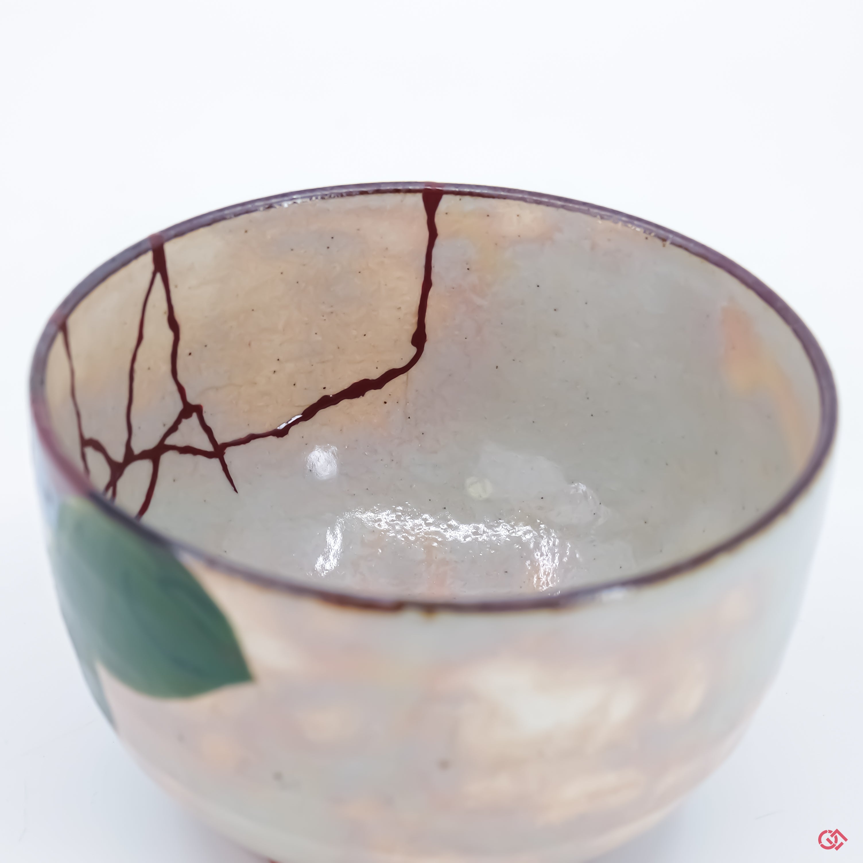 Discover the beauty of Kintsugi: Close-up of hand-repaired pottery.