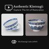 Restoration story of kintsugi Ko-Imari bowl showing urushi lacquer and 24K gold process by a Kyoto-trained lacquer artist, restorative beauty.