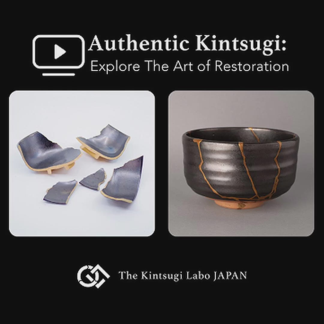 The kintsugi restoration of this Arita bowl unfolds, urushi and gold applied with patience, a second life taking form.