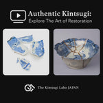 A lacquer artist restoring a Ko-Imari bowl with natural urushi, 24K gold and pure silver, showing the kintsugi process in the studio.