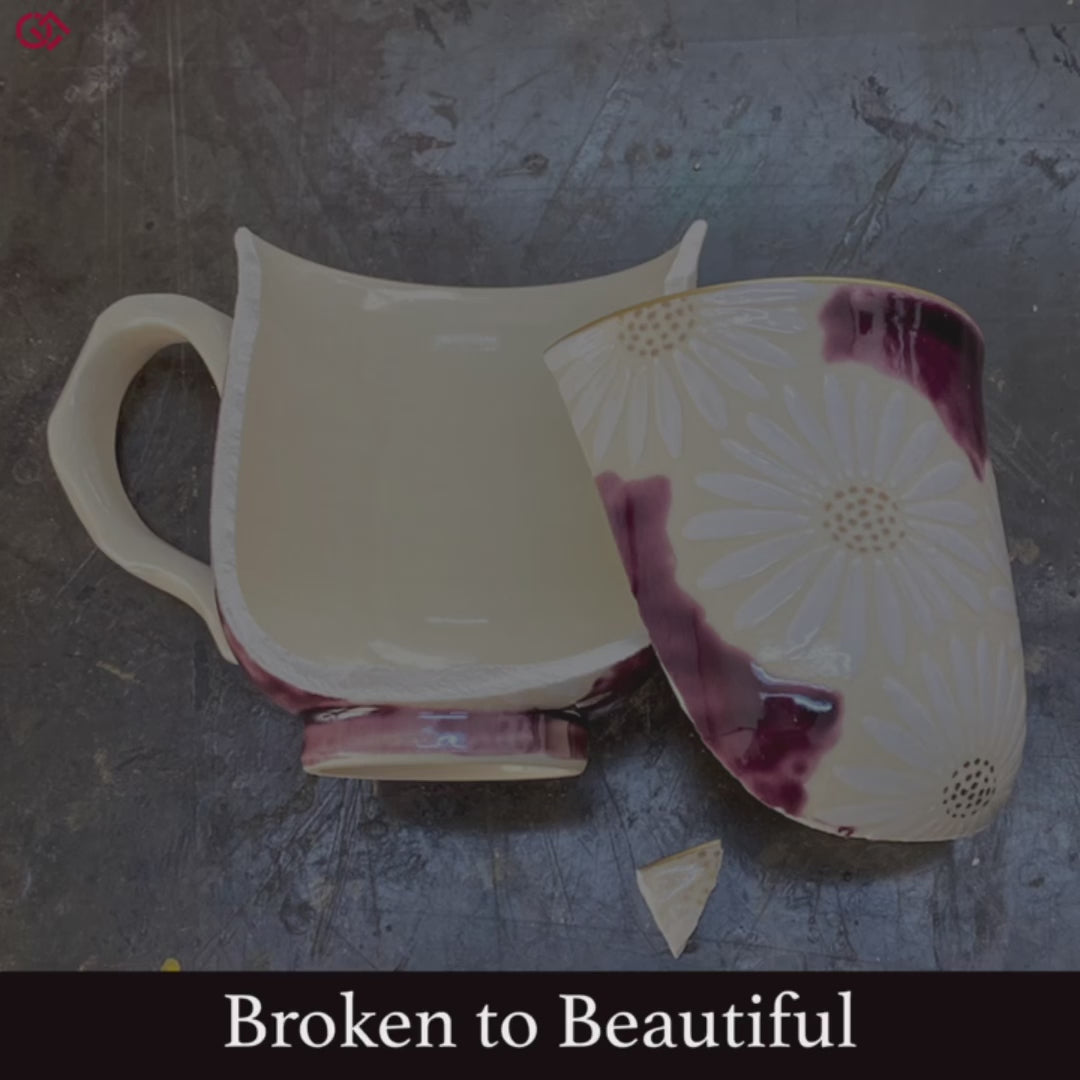 Video of making Authentic Kintsugi pottery