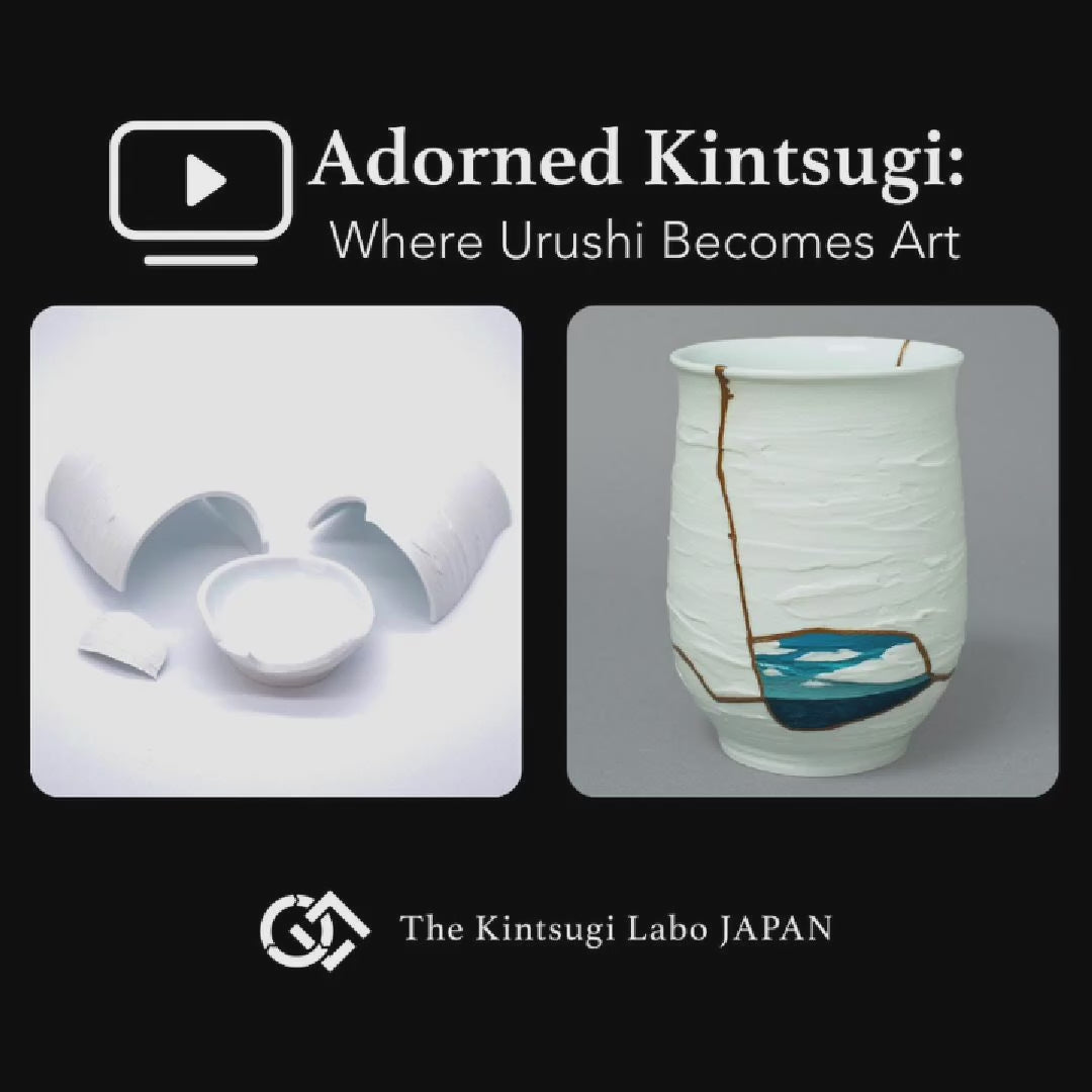 A short film sharing the unique story of this Nabeshima cup, reborn through the dual arts of 24k gold Kintsugi and pictorial Urushi-e.