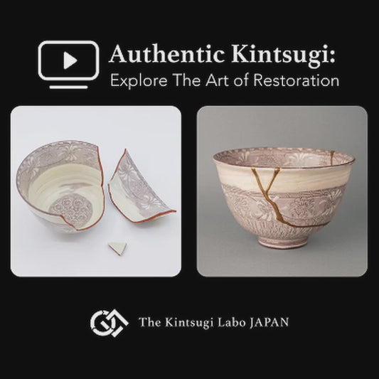 The restoration of a Kyoto matcha bowl unfolds, urushi and 24K gold applied with slow craft and patient intention.