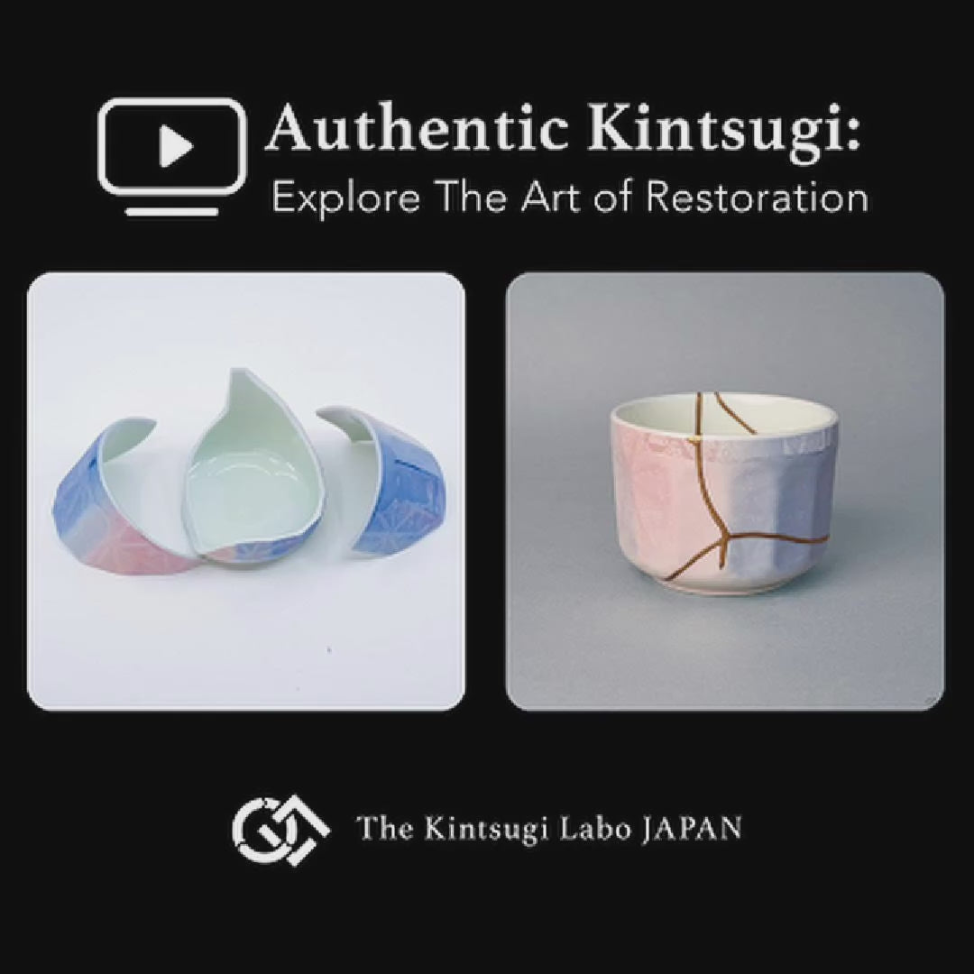 Footage of the urushi and 24K gold restoration of this Arita bowl, the artisan's hand at each kintsugi seam — the art of revival.