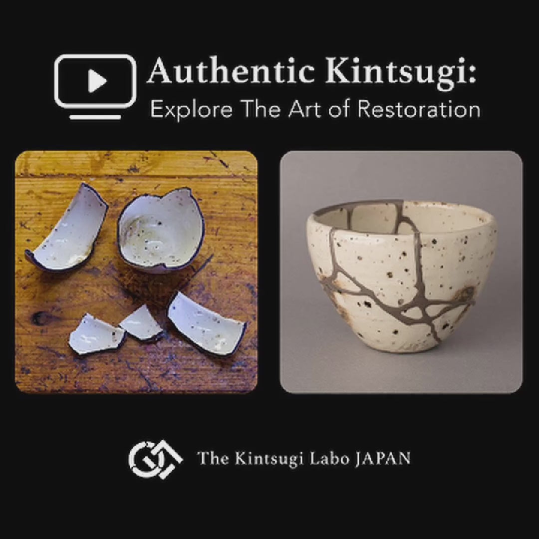 Restoration story of a Shigaraki cup brought back with urushi lacquer and pure silver by a master artisan, art of revival.