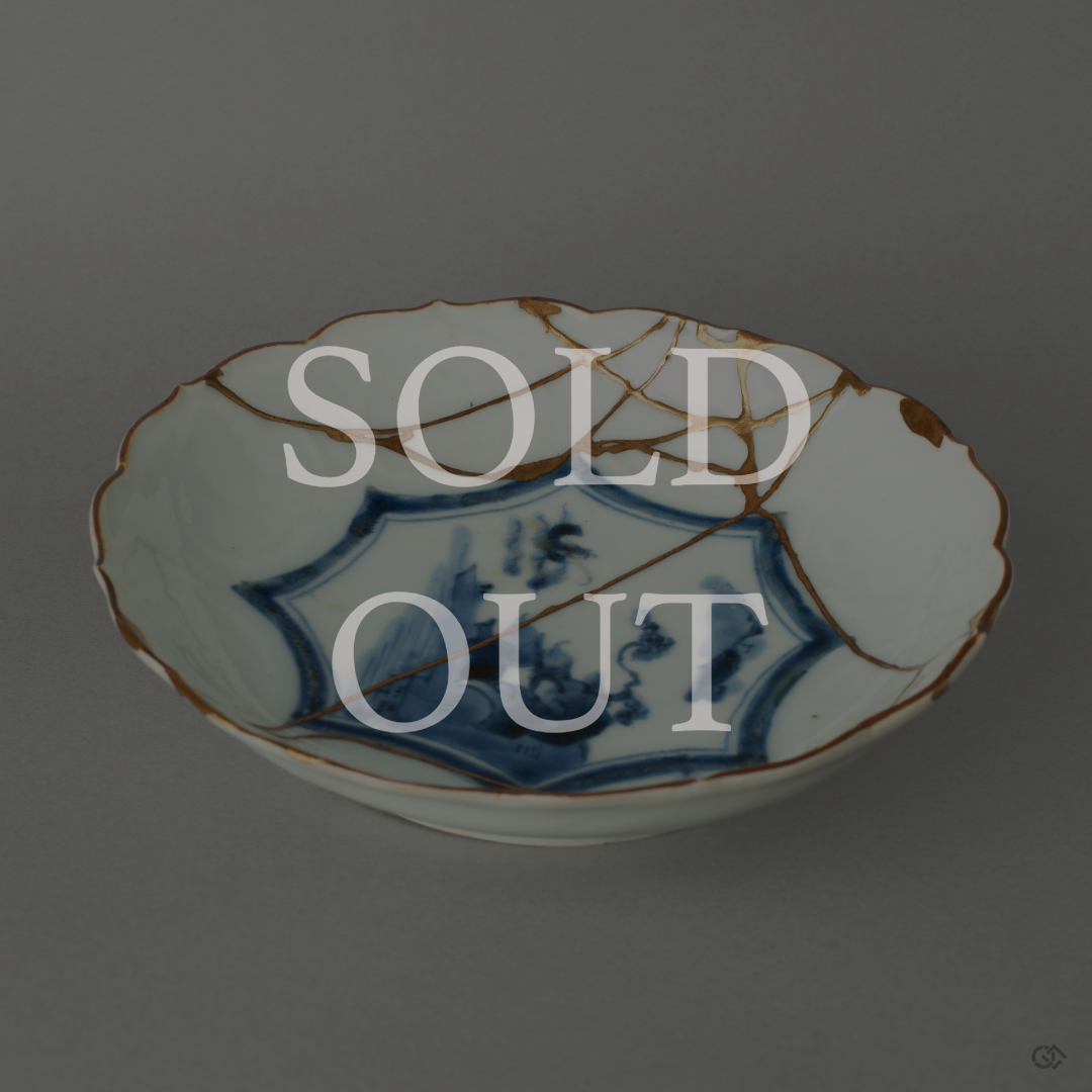 Sold Out! Missed this Authentic Japanese Kintsugi Bowl? Its golden repairs embodied wabi-sabi elegance. Explore other unique Kintsugi treasures now!