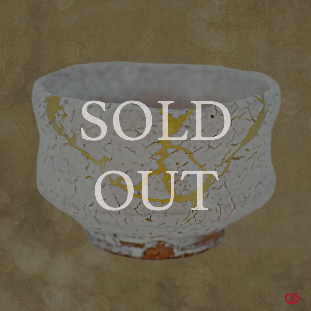 Sold Out! Authentic Japanese Kintsugi Pottery - Featuring the art of Kintsugi, where cracks are repaired with gold, celebrating imperfection and beauty.