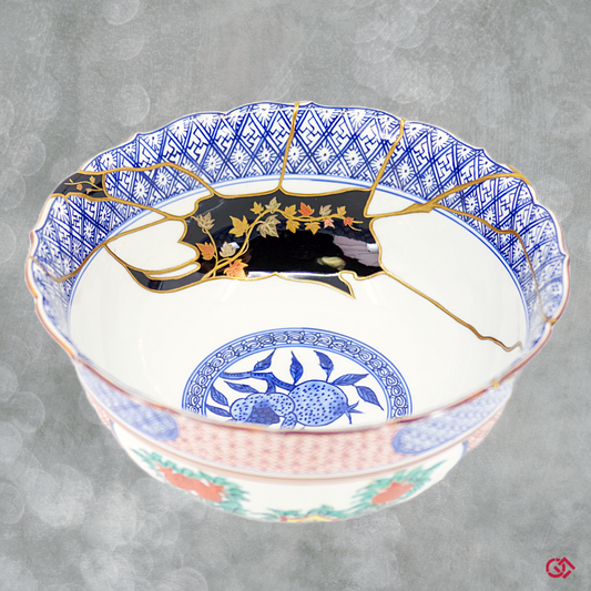 General view of authentic Kintsugi art