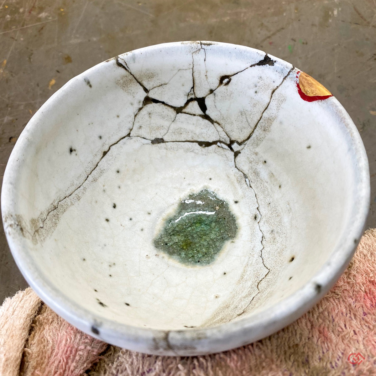 Unique Kintsugi Fruit bowl