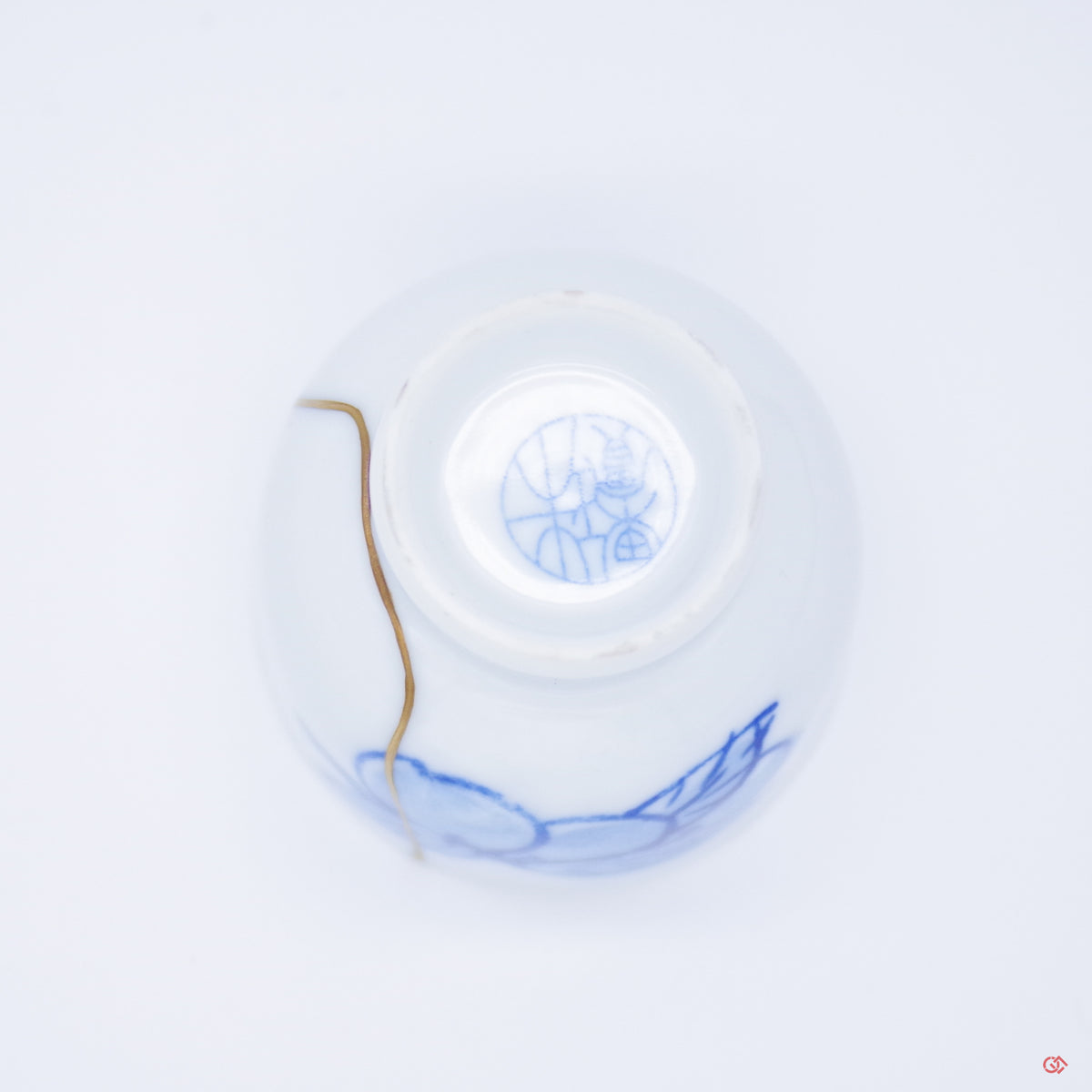 Authentic Kintsugi Sake Cup, Fruit pattern, Ko-Imari