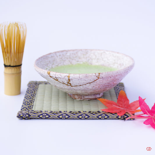 Authentic Kintsugi Matcha bowl Hagi ware
