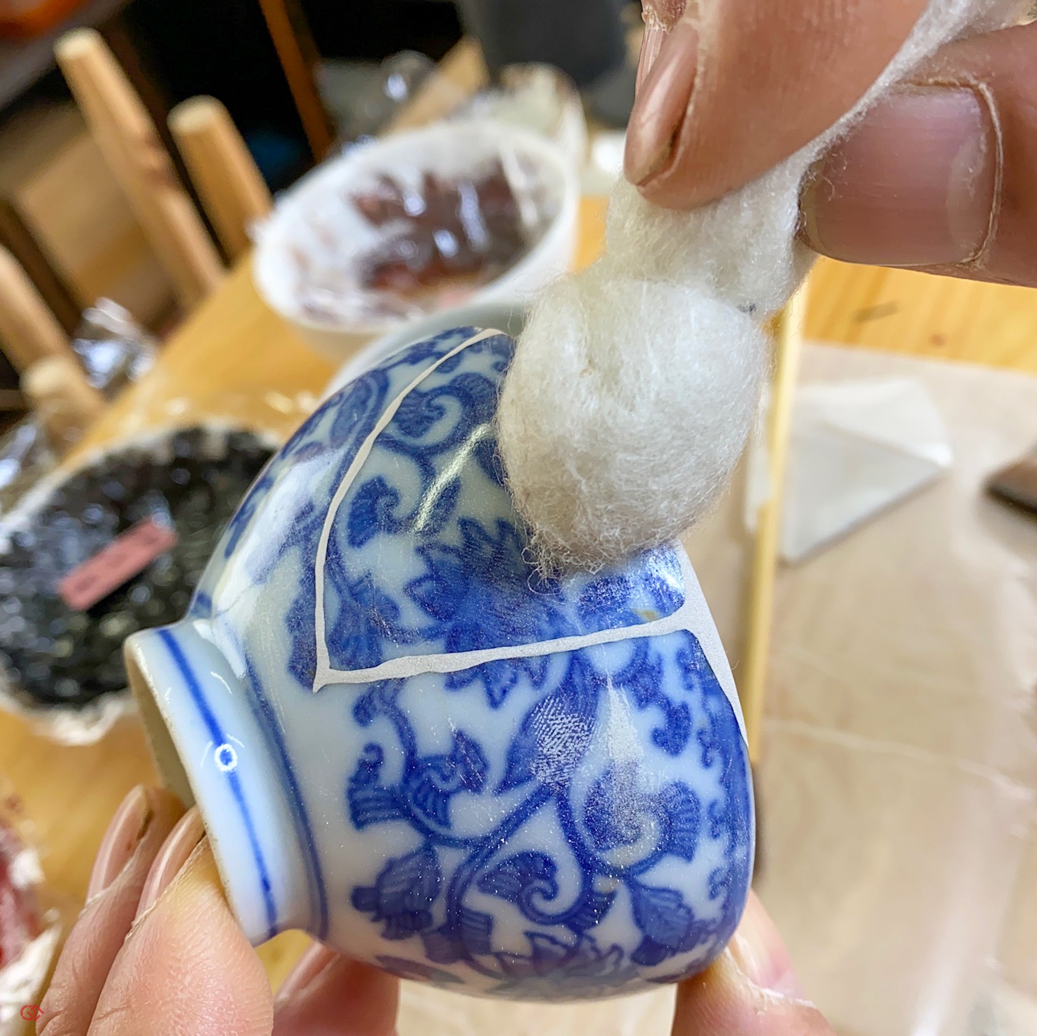 Repair by authentic Japanese Kintsugi
