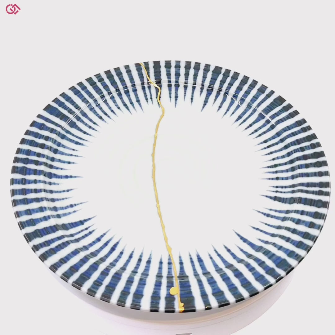 360-degree view of authentic Japanese Kintsugi art