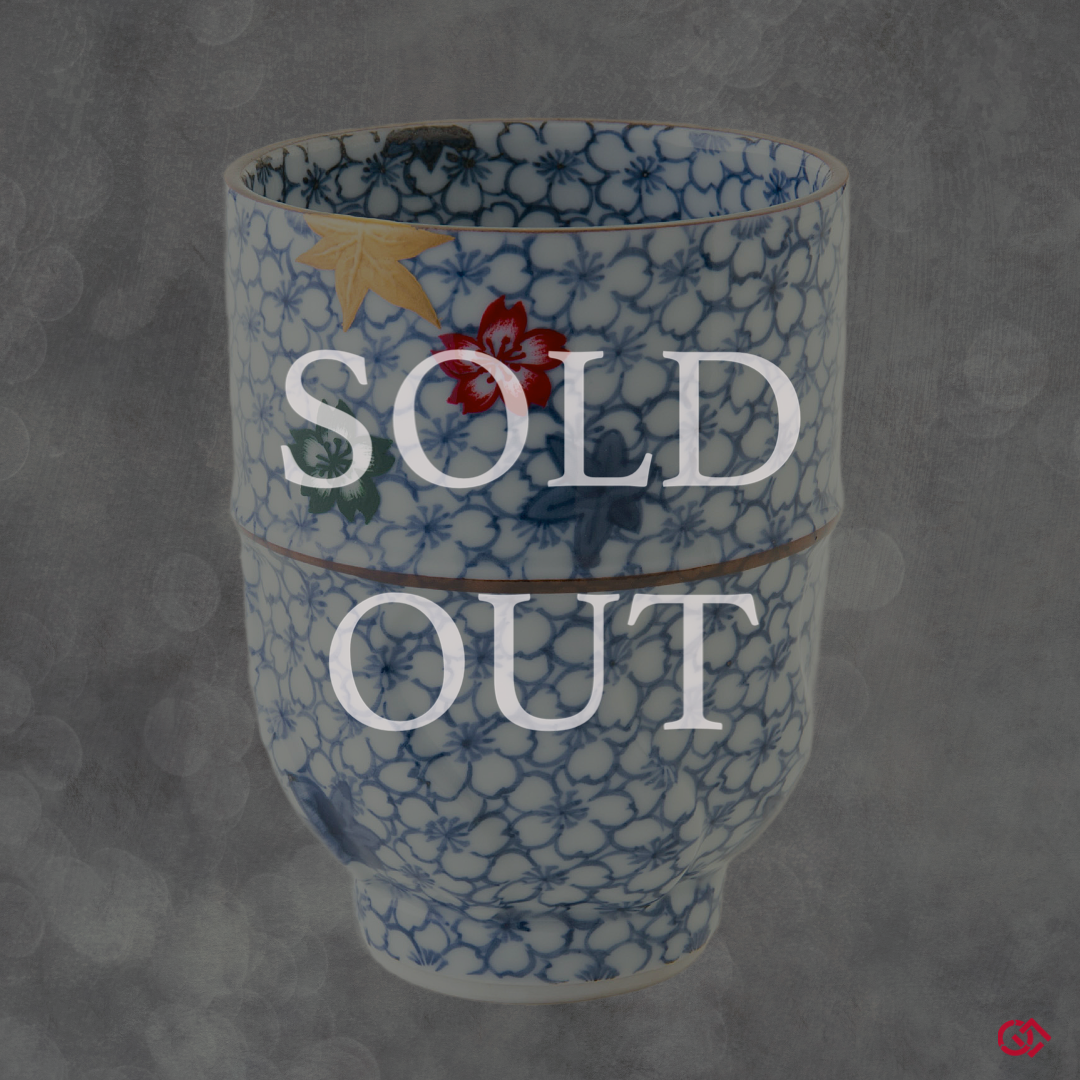 Authentic Kintsugi pottery with the description of sold out
