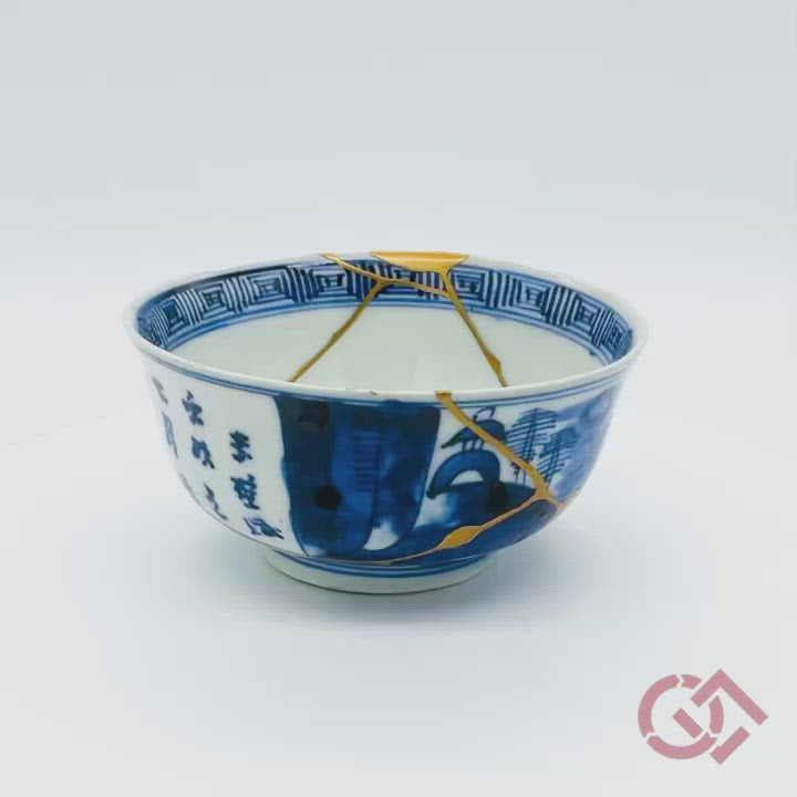 kintsugi sake cup gold