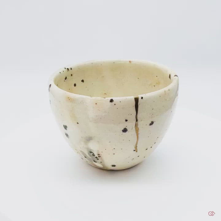 Authentic Kintsugi  Cafe Cup, Shigaraki, Simply Gold