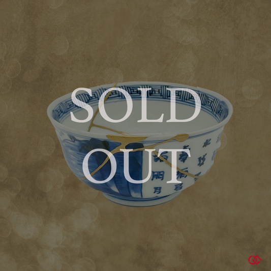 Authentic Kintsugi Sake Cup Gold 1