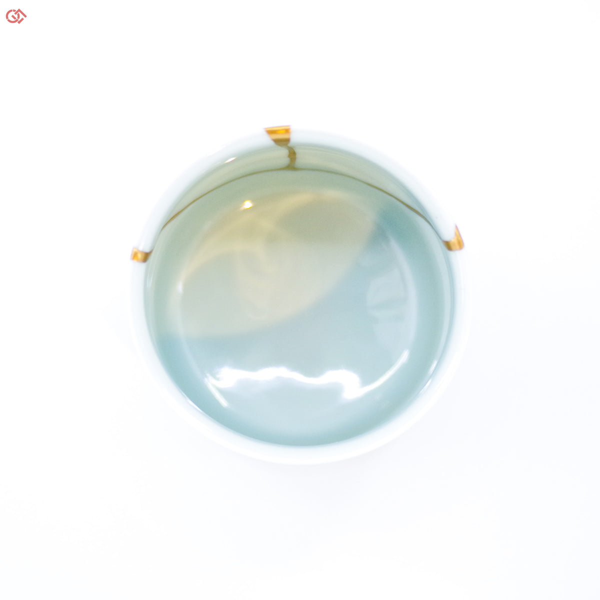 Image of Authentic Kintsugi pottery from above