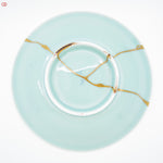 Image of the bottom of Authentic Kintsugi pottery