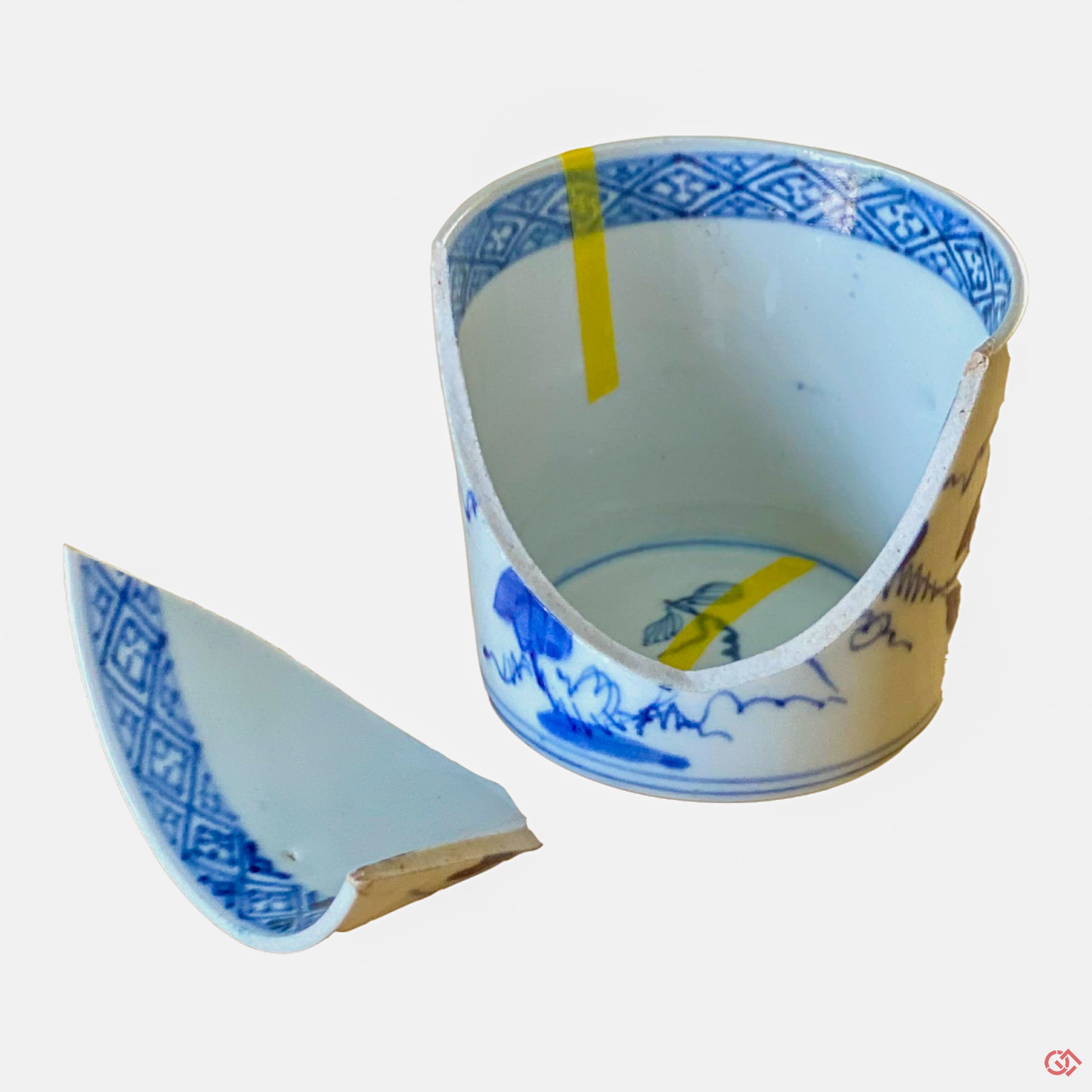 Authentic Kintsugi Soup Cup Ko-Imari