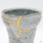 Authentic Kintsugi Beer cup, Shigaraki ware