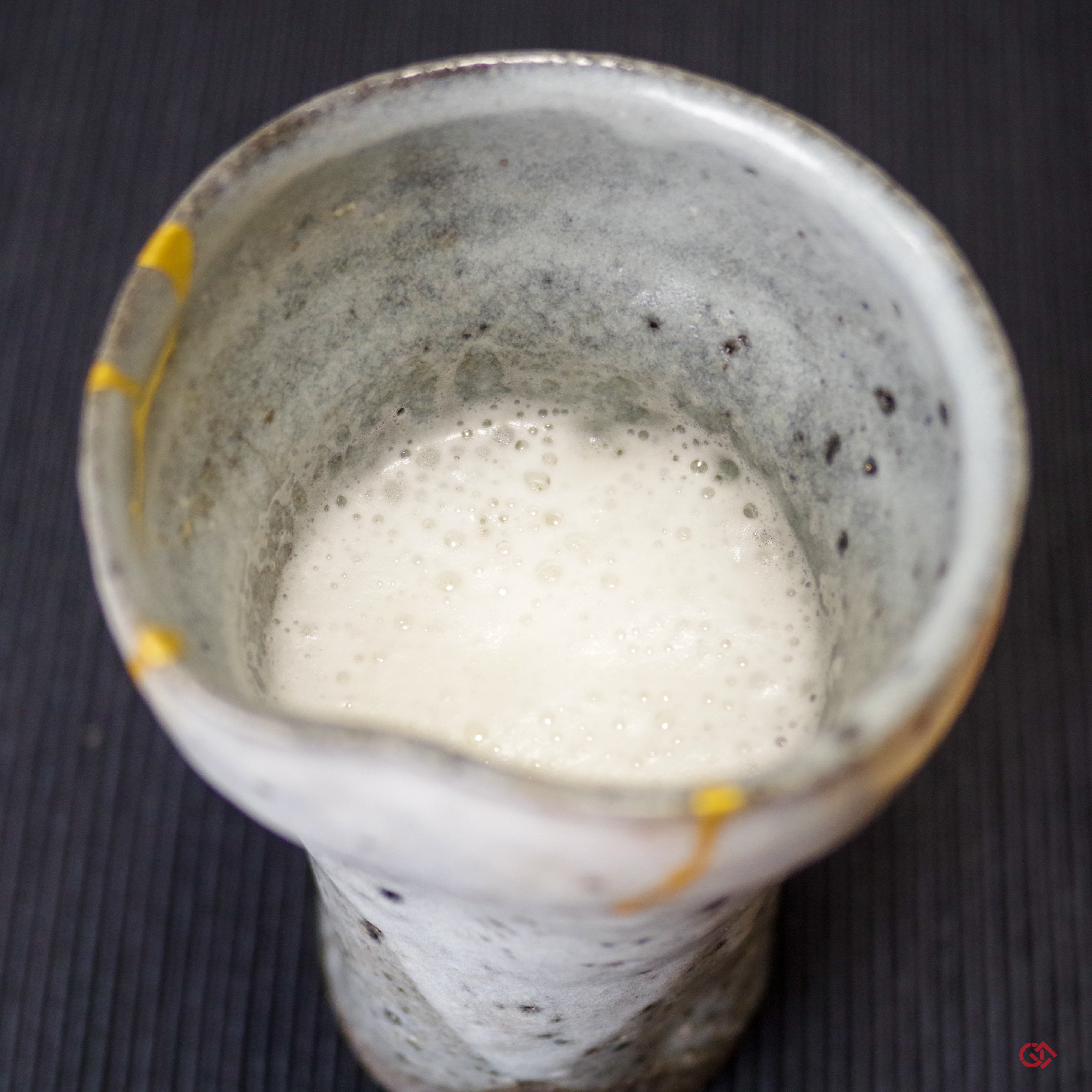 Authentic Kintsugi Beer cup, Shigaraki ware