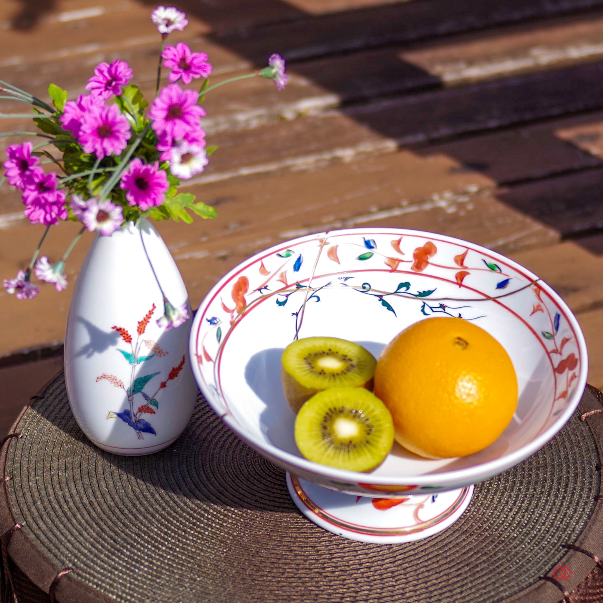 Authentic Kintsugi Pottery Fruit bowl