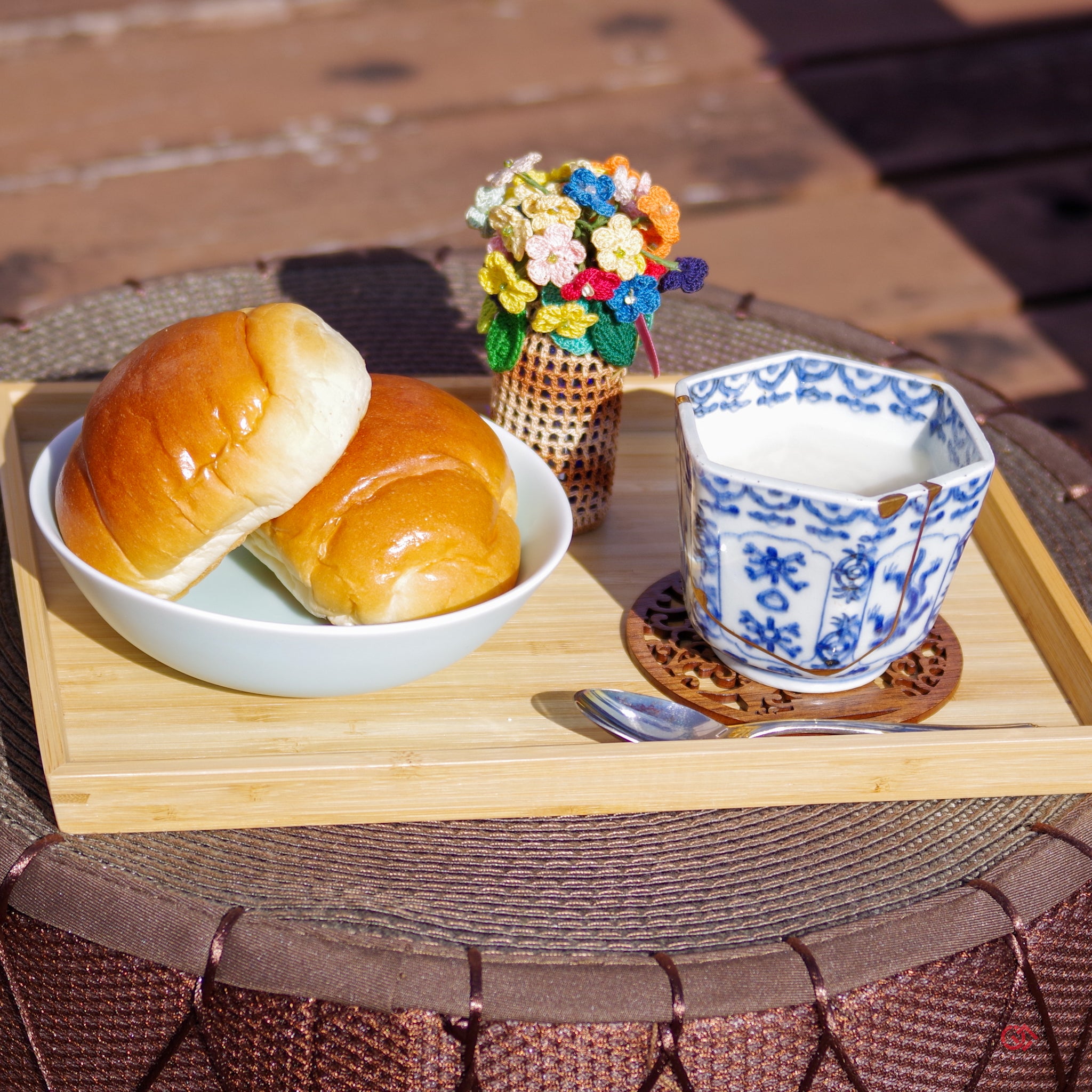 Kintsugi Bowl, Dragon Scale Japanese Teacup, Handmade Home Decor