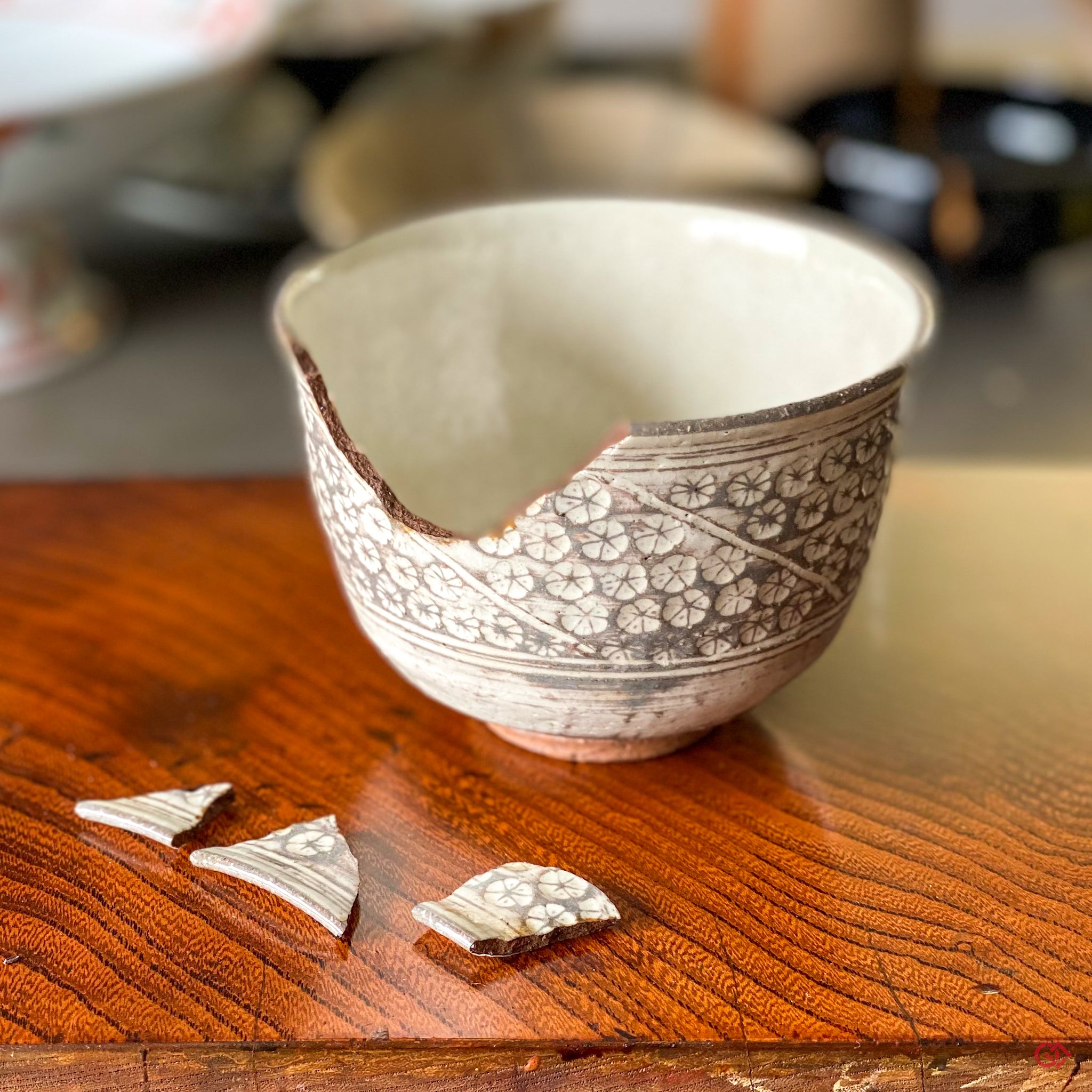 Japanese broken bowl