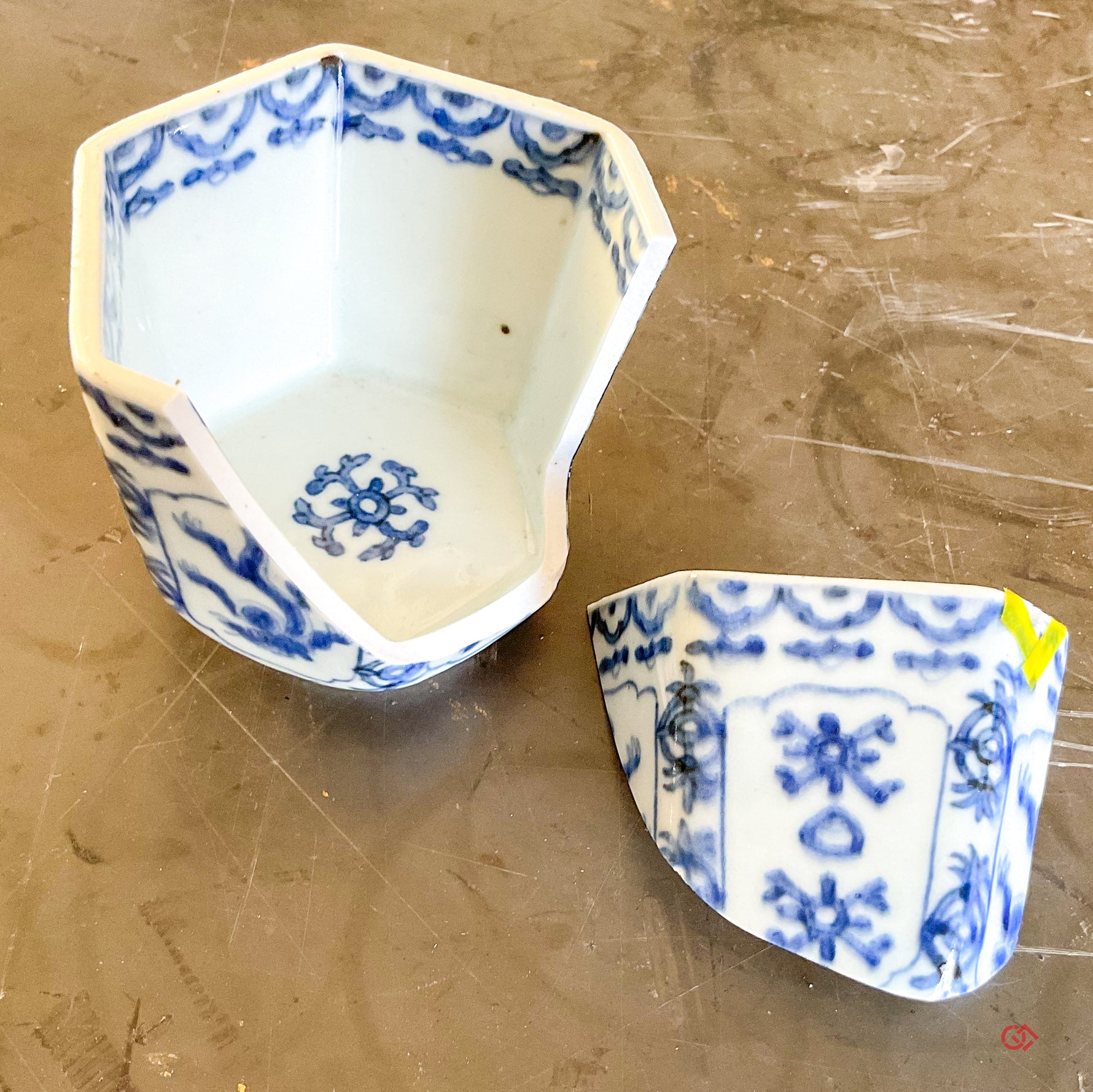 Japanese broken pottery