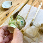 Traditional Kintsugi Repair with the 24 karat gold