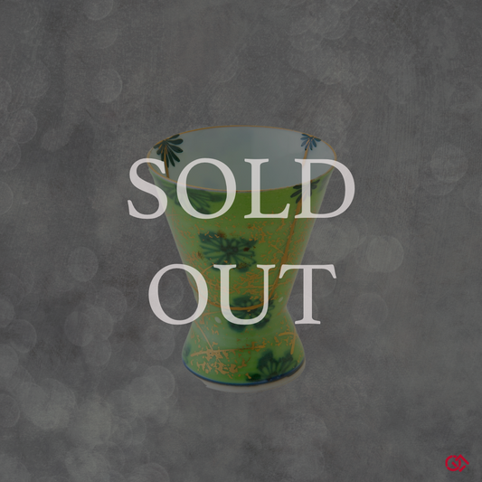 Unique Kintsugi Sake Cup Sagano