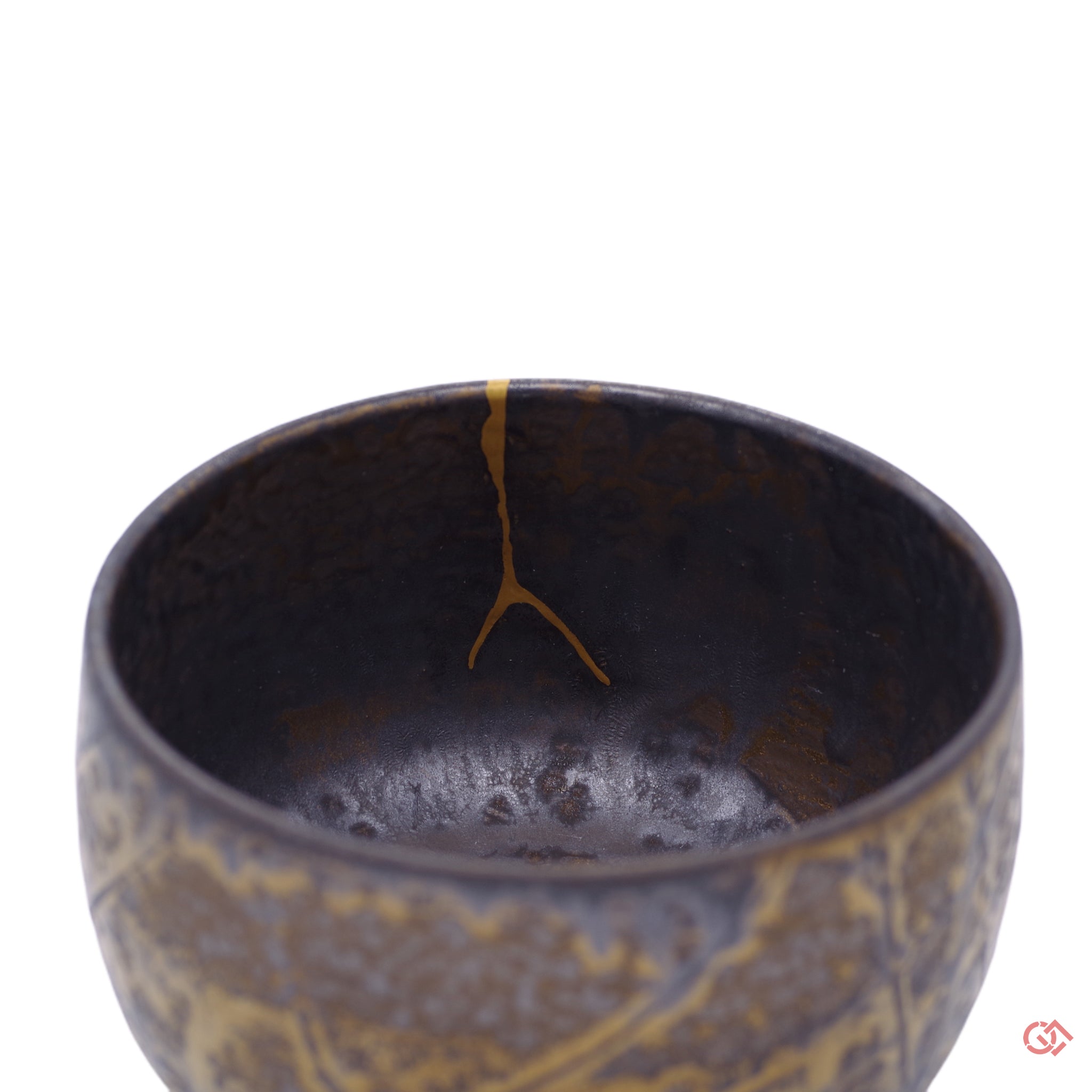 Authentic Kintsugi Tea bowl Yo-hen